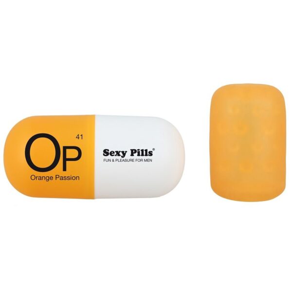 Masturbatore uomo Sexy Pills bianco/arancione - Love to love